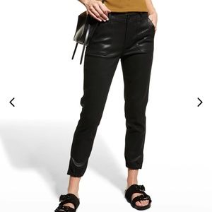 Paige "Mayslie" coated joggers, Size 28